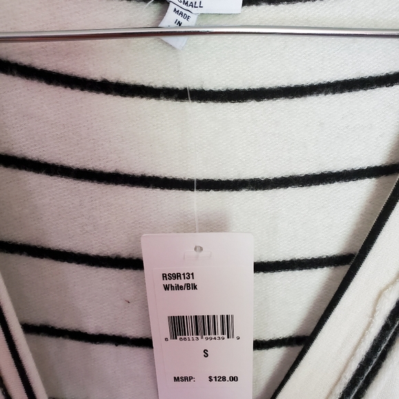 Splendid Stripe Print Deep V-neck Romper - Picture 5 of 8